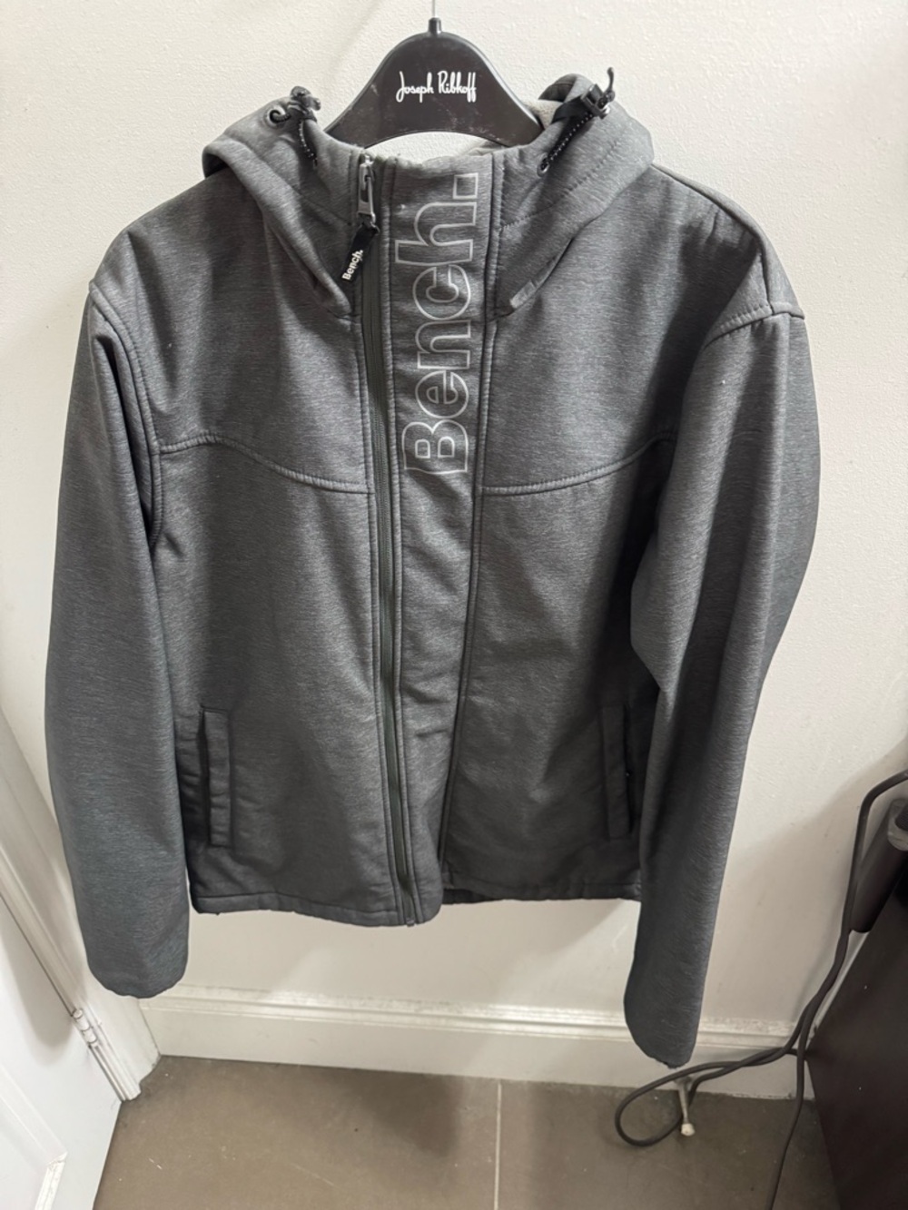Bench Men’s Hooded Jacket in Charcoal Gray
